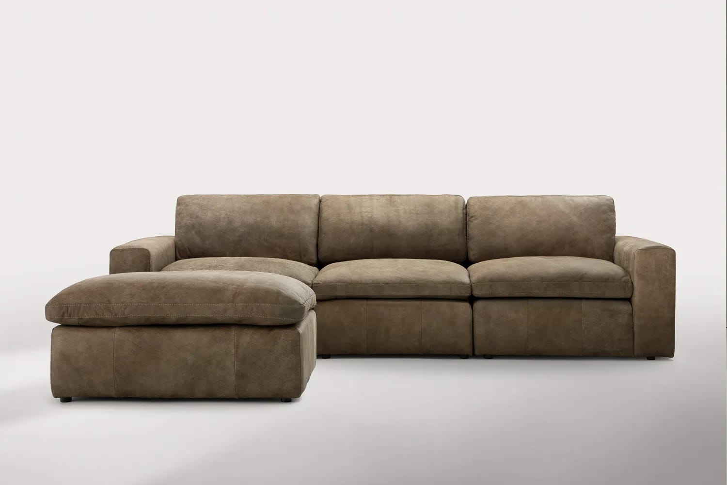 Emma leather modular daybed couch - Image 2