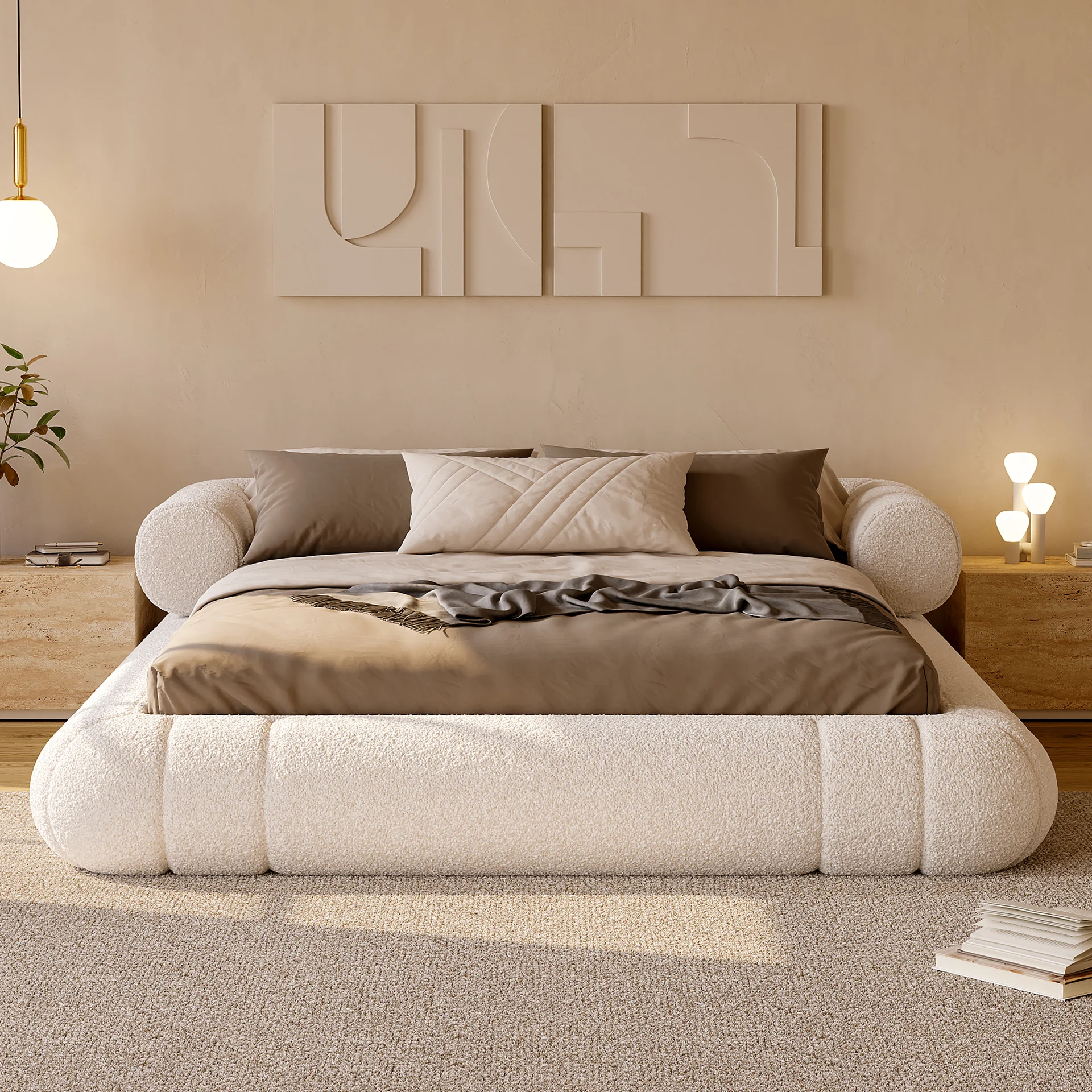 Cloud 9 Boucle Floor Bed - Image 2
