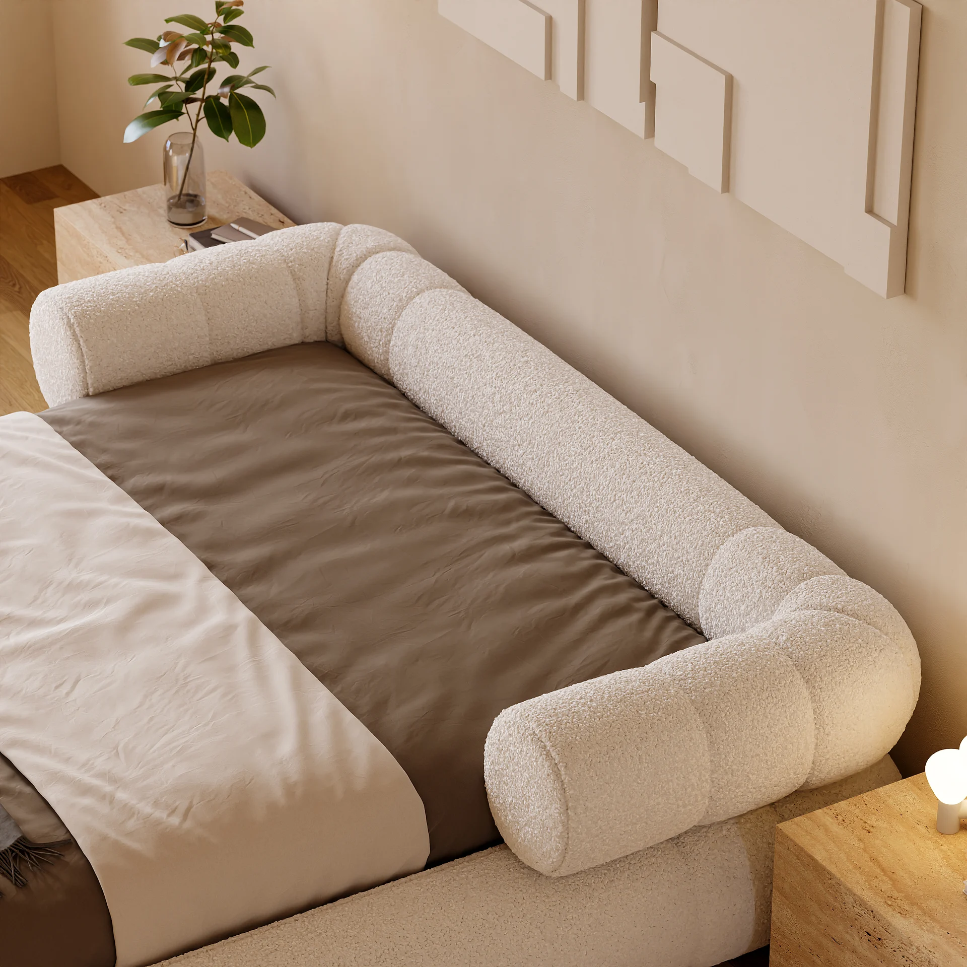 Cloud 9 Boucle Floor Bed - Image 6